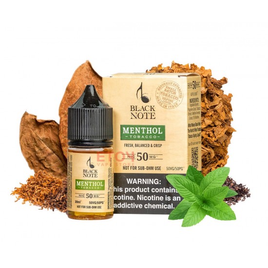 Black Note Tobacco Menthol Salt 30ml