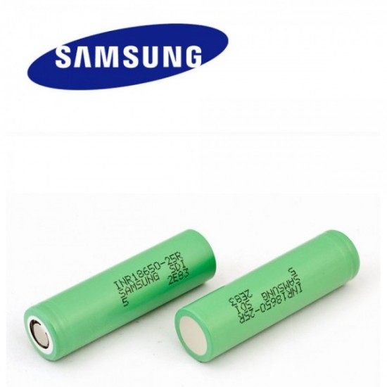 SAMSUNG INR18650-25R Yüksek drençli Li-ion Pil 20A 2500mAh